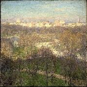 Willard Leroy Metcalf Early Spring Afternoon--Central Park oil painting